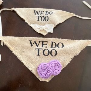 Dog bandanas wedding version